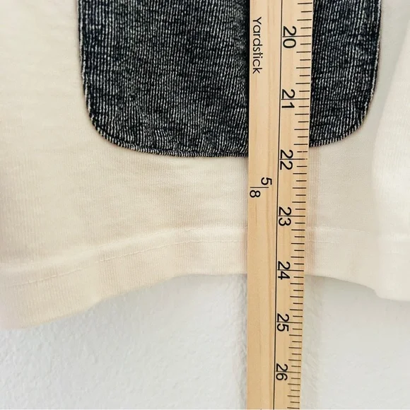 Minimalist French Girl Barn Jacket Coat Feminine Black Cream Size Small - Picture 9 of 11